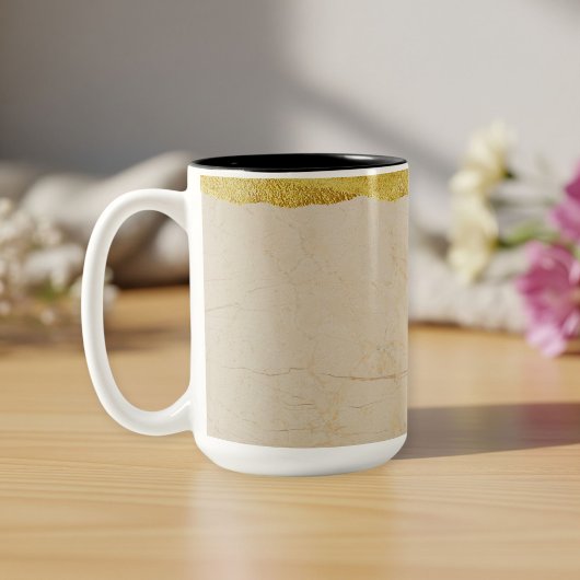 ceramic cup with gold rim ツートーンマグカップ