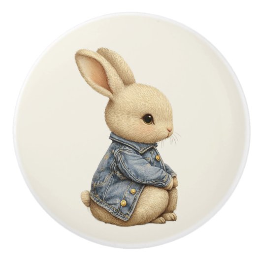 Ceramic Drawer Pull - Fleeting Daydream (B) セラミックノブ (正面)