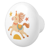 Ceramic Drawer Pull - Performing Circus Pony セラミックノブ (右)