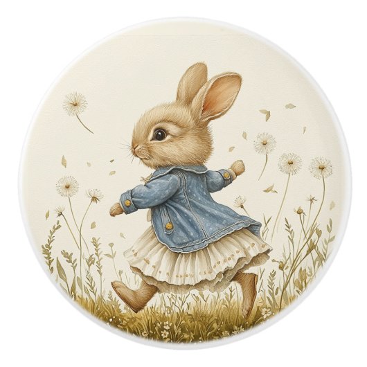 Ceramic Drawer Pull - Running Free セラミックノブ (正面)