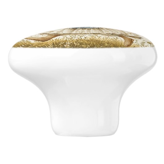 Ceramic Drawer Pull - Running Free セラミックノブ (側面)