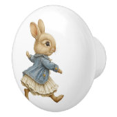 Ceramic Drawer Pull - Running Free no Background B セラミックノブ (右)