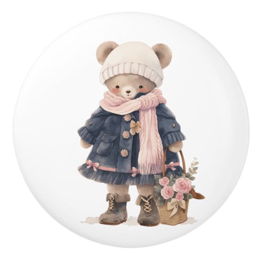 Ceramic Drawer Pull - Sally セラミックノブ (正面)