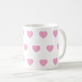 Ceramic Heart Travel Mug, Handmade Pottery Coffee  コーヒーマグカップ (正面右)