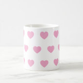 Ceramic Heart Travel Mug, Handmade Pottery Coffee  コーヒーマグカップ (中央)