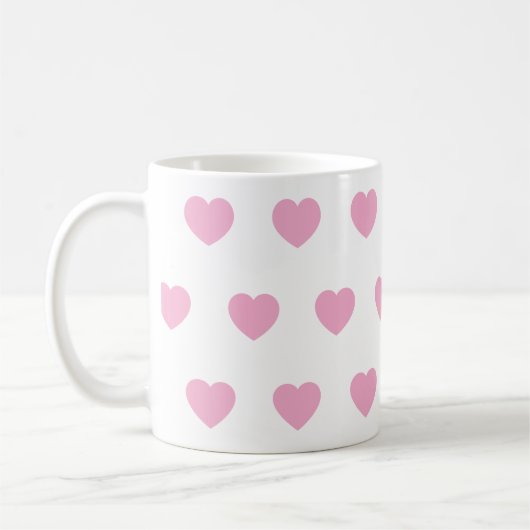 Ceramic Heart Travel Mug, Handmade Pottery Coffee  コーヒーマグカップ (左)