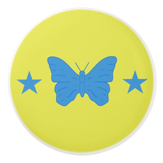 Ceramic knob pull with flag of Bady Bassit セラミックノブ (正面)