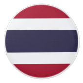 Ceramic knob pull with flag of Thailand セラミックノブ (正面)