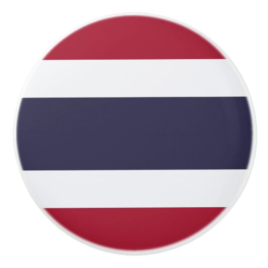 Ceramic knob pull with flag of Thailand セラミックノブ (正面)