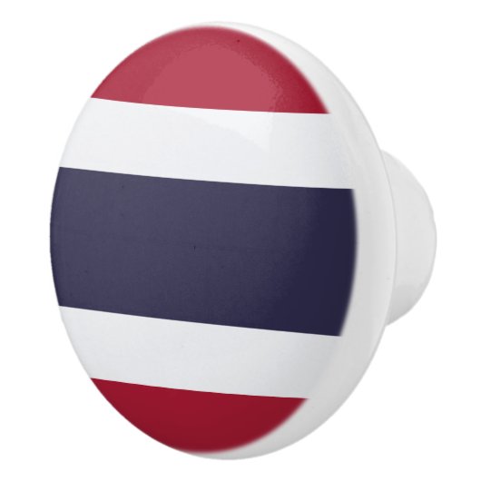 Ceramic knob pull with flag of Thailand セラミックノブ (右)