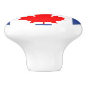 Ceramic knob pull with flag of Toronto, Canada セラミックノブ (側面)