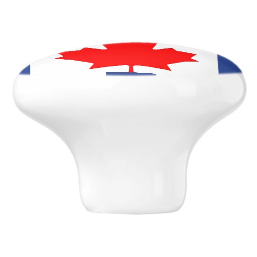 Ceramic knob pull with flag of Toronto, Canada セラミックノブ (側面)
