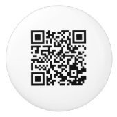 Ceramic Knob with Unique QR Code Design セラミックノブ (正面)