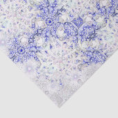 Ceramic lace blue of Greece & snowflake 薄葉紙 (詳細)