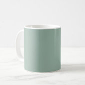 Ceramic Light Green Pastel Solid Color Mug コーヒーマグカップ (正面左)