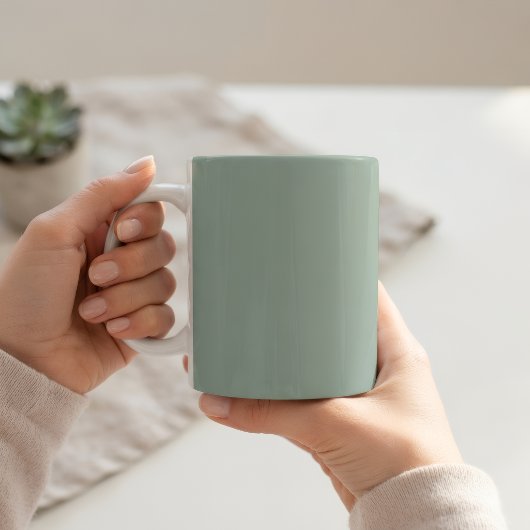 Ceramic Light Green Pastel Solid Color Mug コーヒーマグカップ