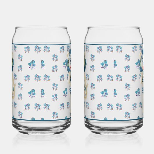 Ceramic Lion Soda Glass ガラス缶 (右)