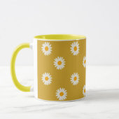 Ceramic mug, Daisy coffee mug, tea cup マグカップ (左)