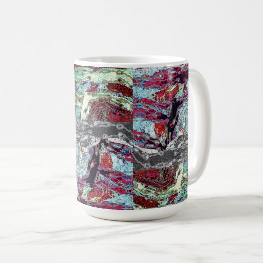 Ceramic Mug – Strata Pulse コーヒーマグカップ (正面右)