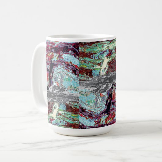 Ceramic Mug – Strata Pulse コーヒーマグカップ (正面左)