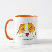 Ceramic Mug Sweet Friendship Birds マグカップ (左)