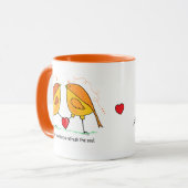 Ceramic Mug Sweet Friendship Birds マグカップ (正面左)