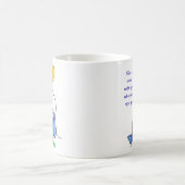 Ceramic Mug - Whimsical Bird with Saying コーヒーマグカップ (中央)