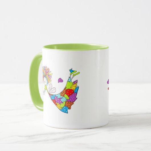 Ceramic Mug Whimsical Fairy マグカップ (正面左)