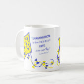 Ceramic Mug - Whimsical Kite with saying コーヒーマグカップ (正面左)