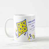 Ceramic Mug - Whimsical Kite with saying コーヒーマグカップ (左)