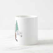 Ceramic mug with Christmas Cheer Robin design コーヒーマグカップ (中央)