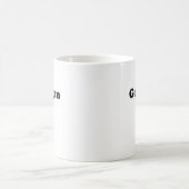 Ceramic mug with Go Vegan design コーヒーマグカップ (中央)