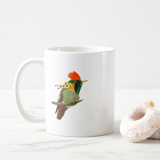 Ceramic mug with Tufted Coquette design コーヒーマグカップ (ドーナツ)