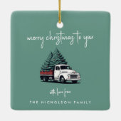 Ceramic Ornament | Christmas Tree Delivery Truck セラミックオーナメント (裏面)