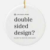 Ceramic Ornament | Design Upload Christmas Decor セラミックオーナメント (裏面)