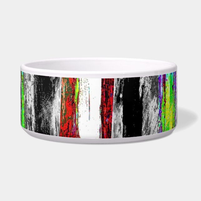 Ceramic Pet Bowl – Reflection Layers ボウル (正面)