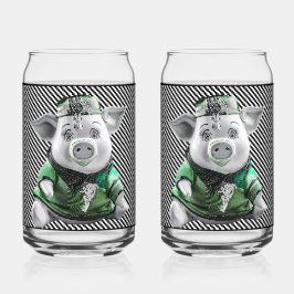 Ceramic Piggy Glass ガラス缶