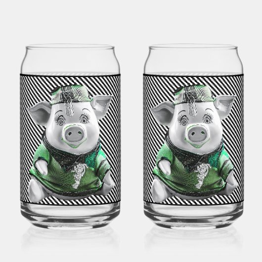 Ceramic Piggy Glass ガラス缶 (正面)