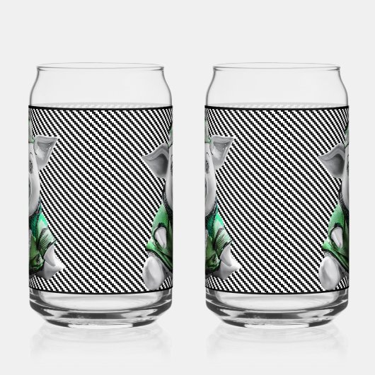 Ceramic Piggy Glass ガラス缶 (左)