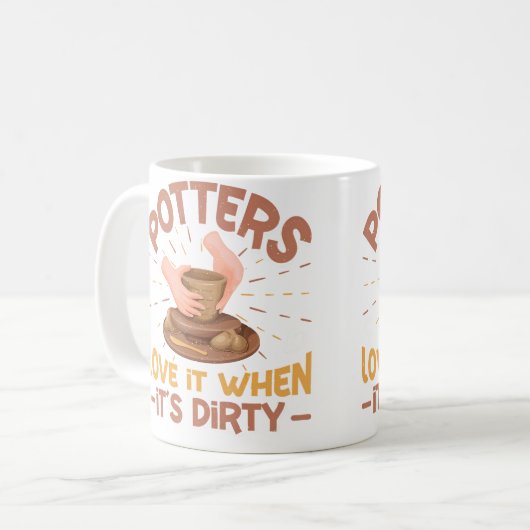 Ceramic Pottery Design コーヒーマグカップ (正面左)