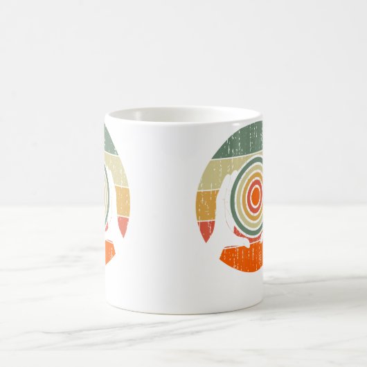 Ceramic Retro Kiln Pottery コーヒーマグカップ (中央)