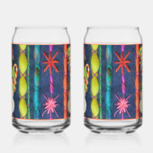 Ceramic Scarf Snowman Soda Glass ガラス缶 (左)