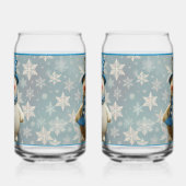 Ceramic Snowman Glass ガラス缶 (左)