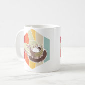 Ceramic Teacher Retro Pottery コーヒーマグカップ (正面左)