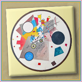 CERAMIC TILE - "円の中の円" - カンディンスキー タイル
