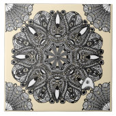 Ceramic Tile Beige A "The Touch Of Infinity" タイル (正面)