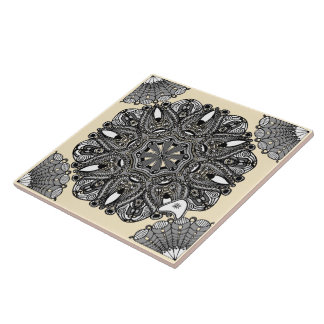 Ceramic Tile Beige A "The Touch Of Infinity" タイル