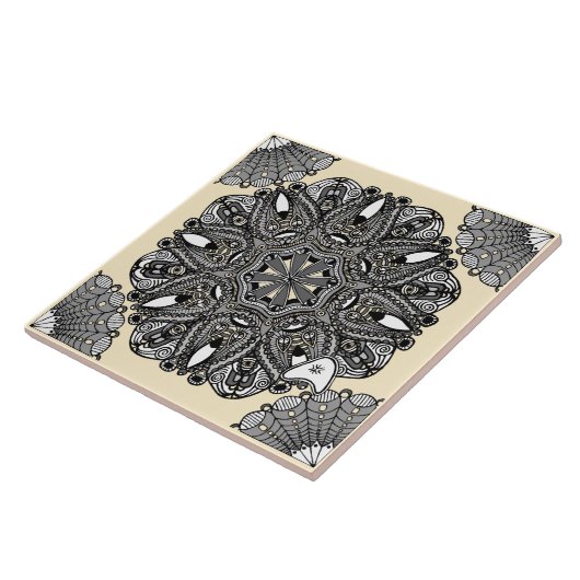 Ceramic Tile Beige A "The Touch Of Infinity" タイル (側面)