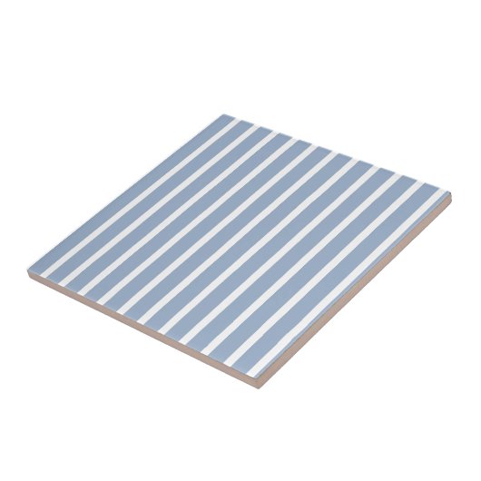 Ceramic Tile  Blue Stripe  タイル (側面)