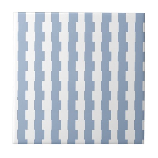 Ceramic Tile  Blue Stripe  タイル (正面)